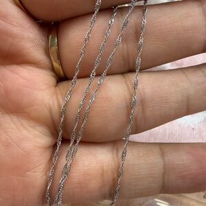 10k white gold chain